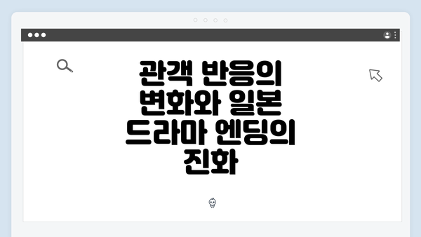관객 반응의 변화와 일본 드라마 엔딩의 진화