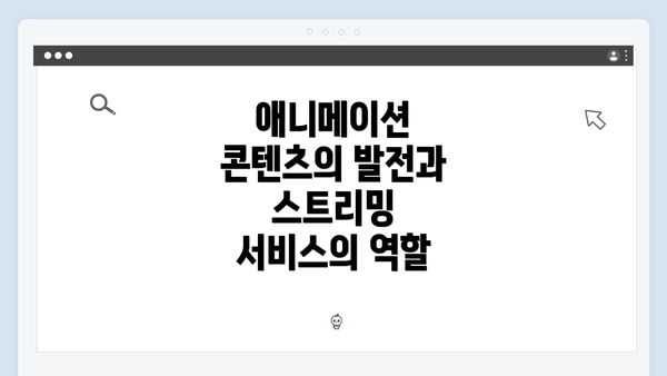애니메이션 콘텐츠의 발전과 스트리밍 서비스의 역할