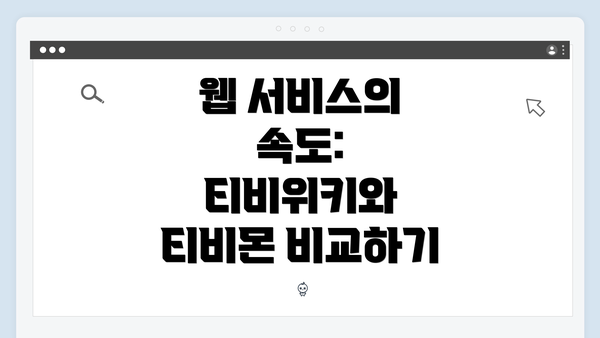 웹 서비스의 속도: 티비위키와 티비몬 비교하기