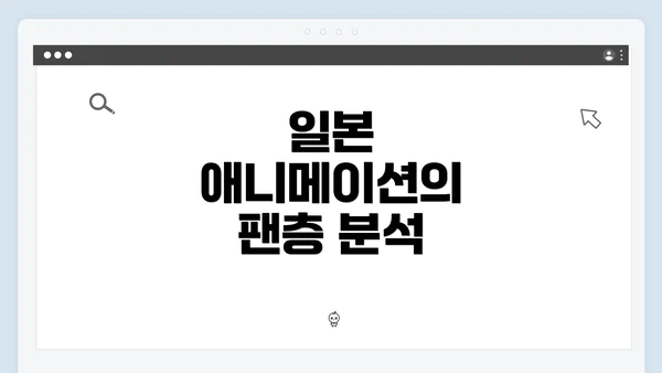 일본 애니메이션의 팬층 분석