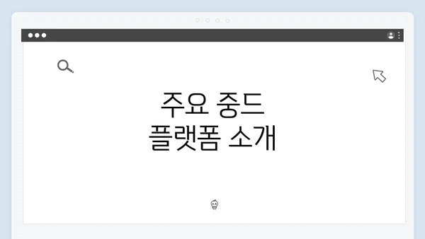 주요 중드 플랫폼 소개