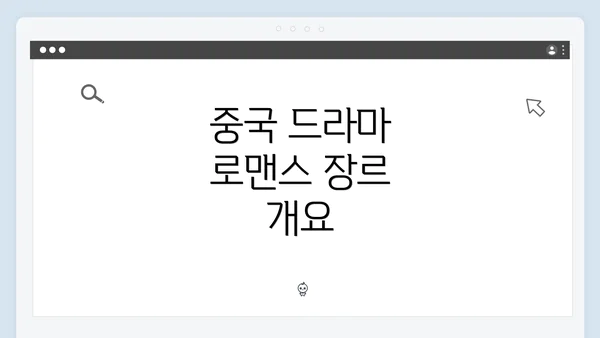 중국 드라마 로맨스 장르 개요