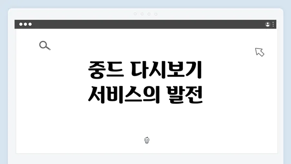 중드 다시보기 서비스의 발전