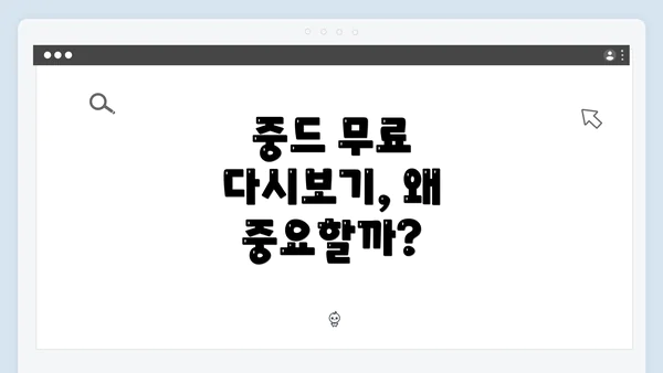 중드 무료 다시보기, 왜 중요할까?