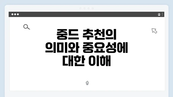 중드 추천의 의미와 중요성에 대한 이해