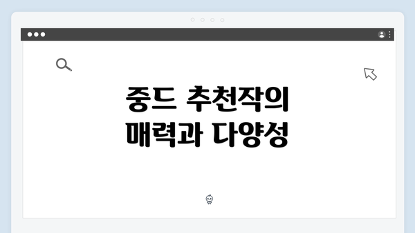 중드 추천작의 매력과 다양성