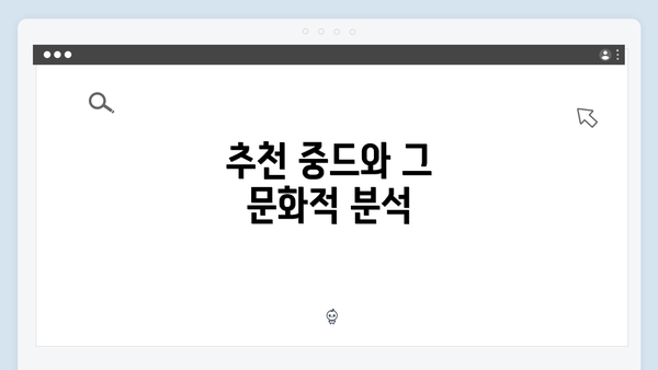 추천 중드와 그 문화적 분석