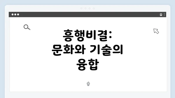 흥행비결: 문화와 기술의 융합