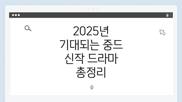 2025년 기대되는 중드 신작 드라마 총정리