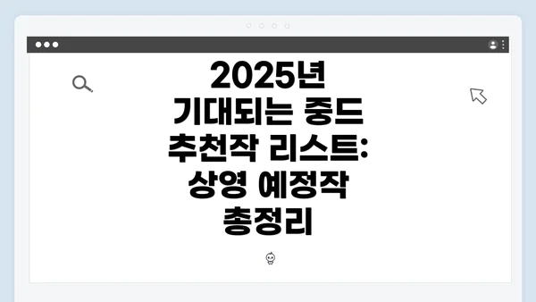 2025년 기대되는 중드 추천작 리스트: 상영 예정작 총정리
