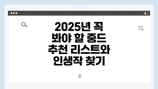 2025년 꼭 봐야 할 중드 추천 리스트와 인생작 찾기