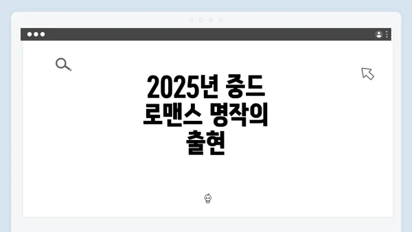 2025년 중드 로맨스 명작 추천 리스트: 사랑을 담은 이야기들