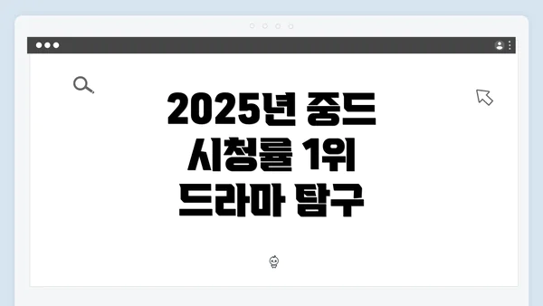 2025년 중드 시청률 1위 드라마 탐구