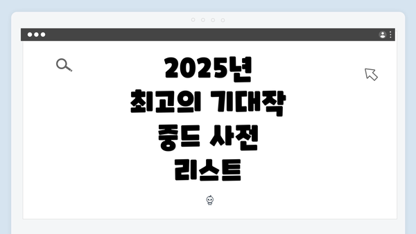 2025년 최고의 기대작 중드 사전 리스트