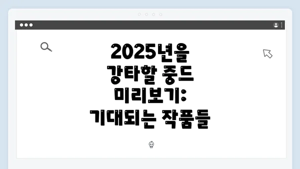 2025년을 강타할 중드 미리보기: 기대되는 작품들