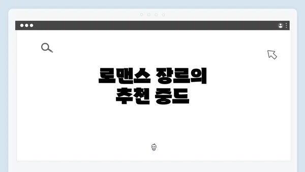 로맨스 장르의 추천 중드