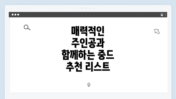 매력적인 주인공과 함께하는 중드 추천 리스트