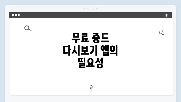 무료 중드 다시보기 앱의 필요성