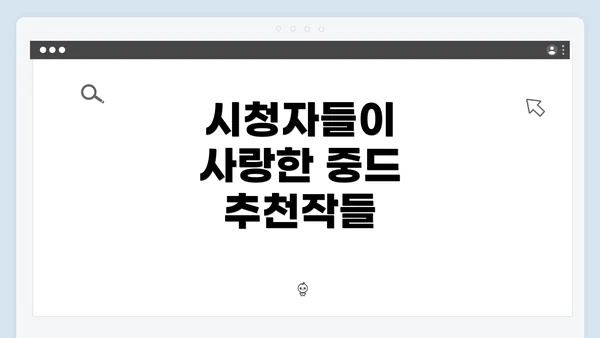 시청자들이 사랑한 중드 추천작들