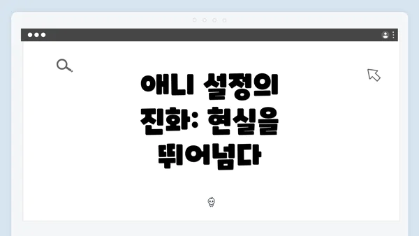 애니 설정의 진화: 현실을 뛰어넘다