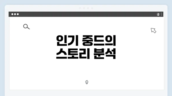 인기 중드의 스토리 분석
