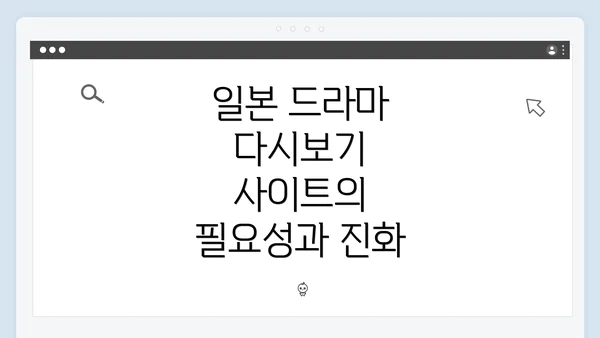 일본 드라마 다시보기 사이트의 필요성과 진화