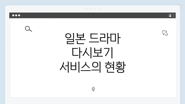 일본 드라마 다시보기 서비스의 현황