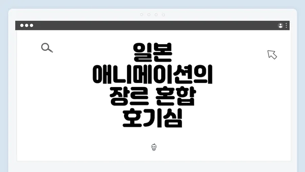 일본 애니메이션의 장르 혼합 호기심