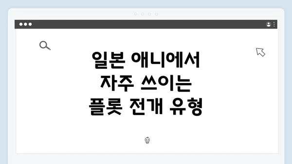 일본 애니에서 자주 쓰이는 플롯 전개 유형