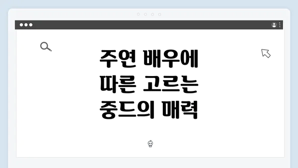 주연 배우에 따른 고르는 중드의 매력
