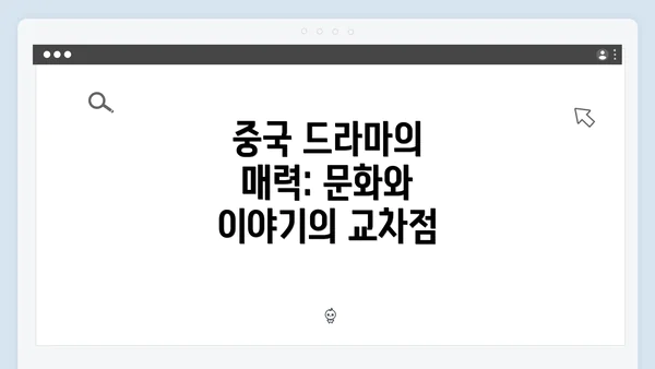 중국 드라마의 매력: 문화와 이야기의 교차점
