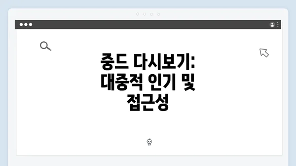 중드 다시보기: 대중적 인기 및 접근성