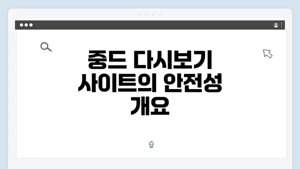 중드 다시보기 사이트의 안전성 개요