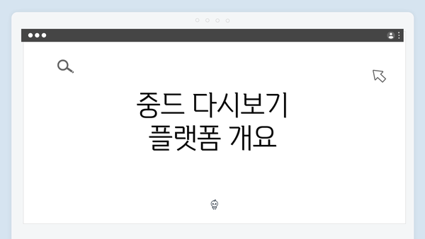 중드 다시보기 플랫폼 개요