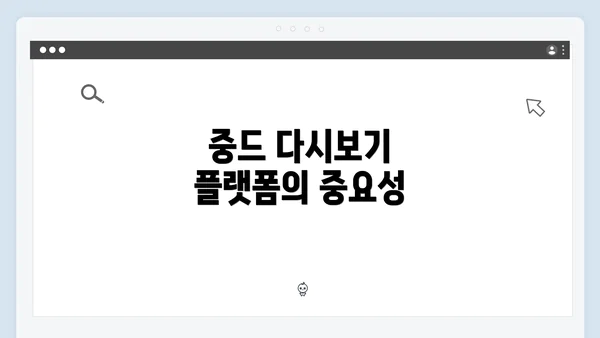 중드 다시보기 플랫폼의 중요성