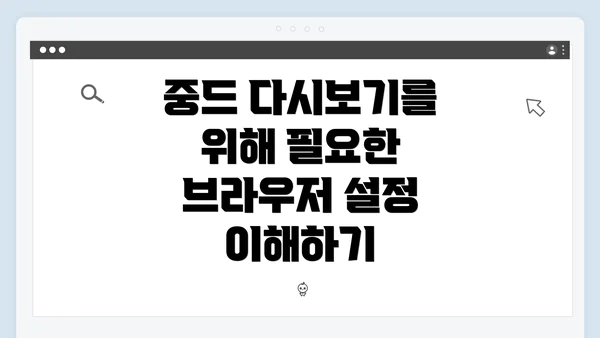 중드 다시보기를 위해 필요한 브라우저 설정 이해하기