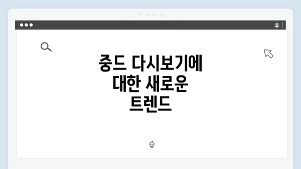 중드 다시보기에 대한 새로운 트렌드