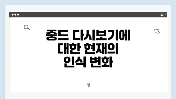 중드 다시보기에 대한 현재의 인식 변화
