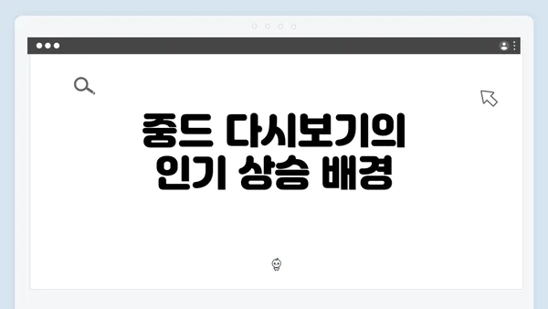 중드 다시보기의 인기 상승 배경