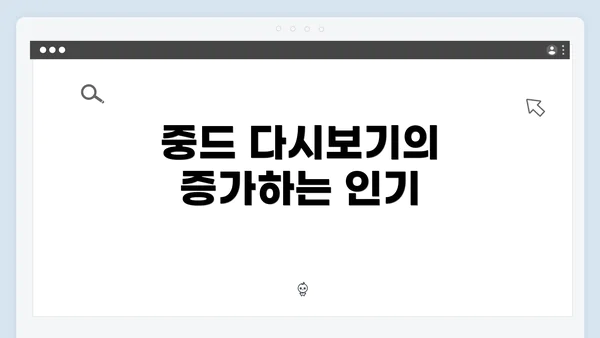 중드 다시보기의 증가하는 인기