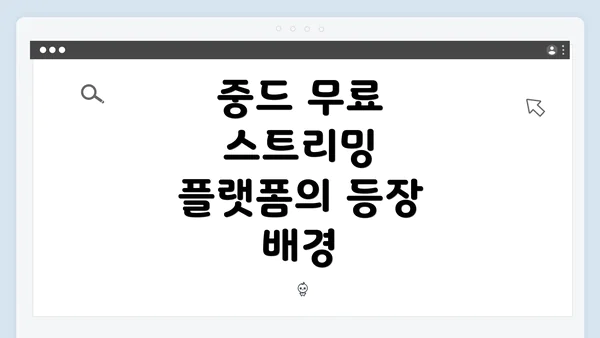 중드 무료 스트리밍 플랫폼의 등장 배경