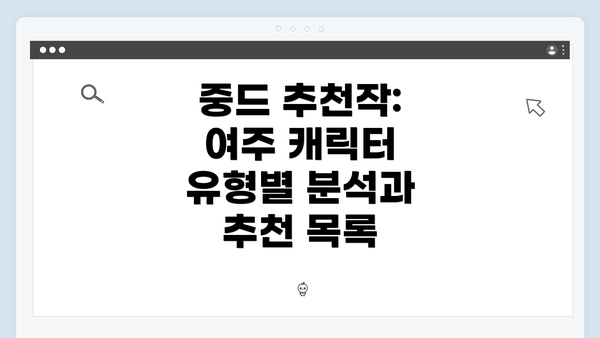 중드 추천작: 여주 캐릭터 유형별 분석과 추천 목록