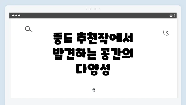 중드 추천작에서 발견하는 공간의 다양성