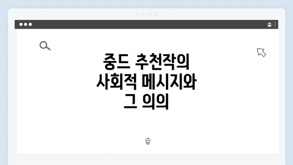 중드 추천작의 사회적 메시지와 그 의의