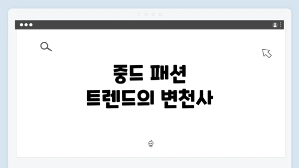 중드 패션 트렌드의 변천사