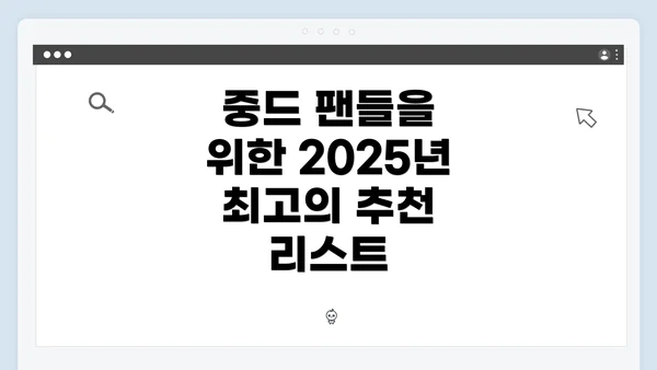 중드 팬들을 위한 2025년 최고의 추천 리스트