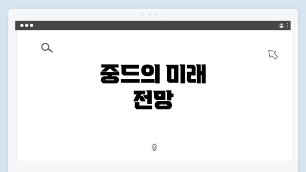 중드의 미래 전망
