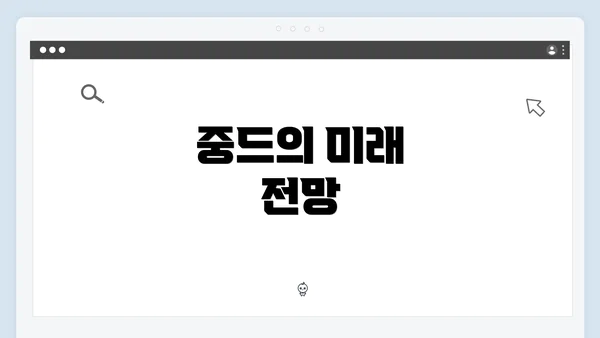 중드의 미래 전망