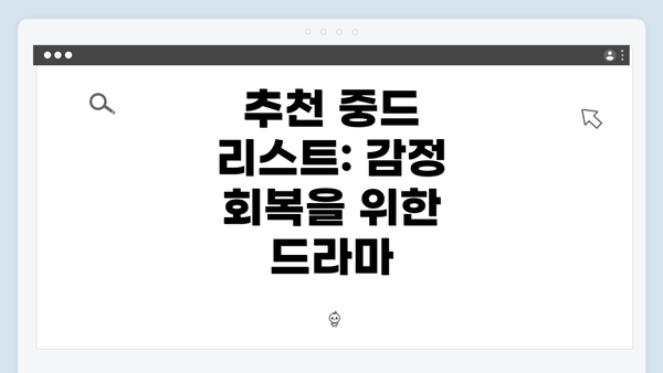 추천 중드 리스트: 감정 회복을 위한 드라마