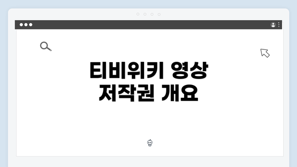 티비위키 영상 저작권 개요